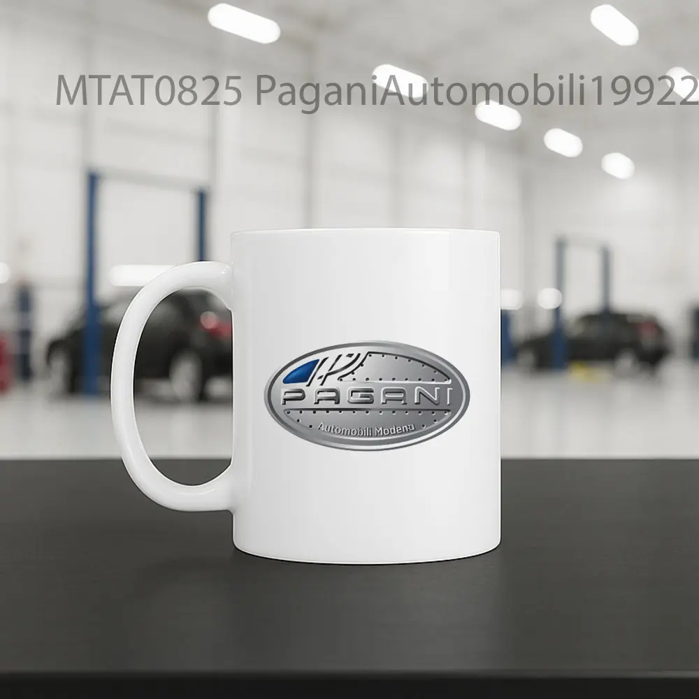 PaganiAutomobili19922017in Logo Otomotif Mug - Sudut 2