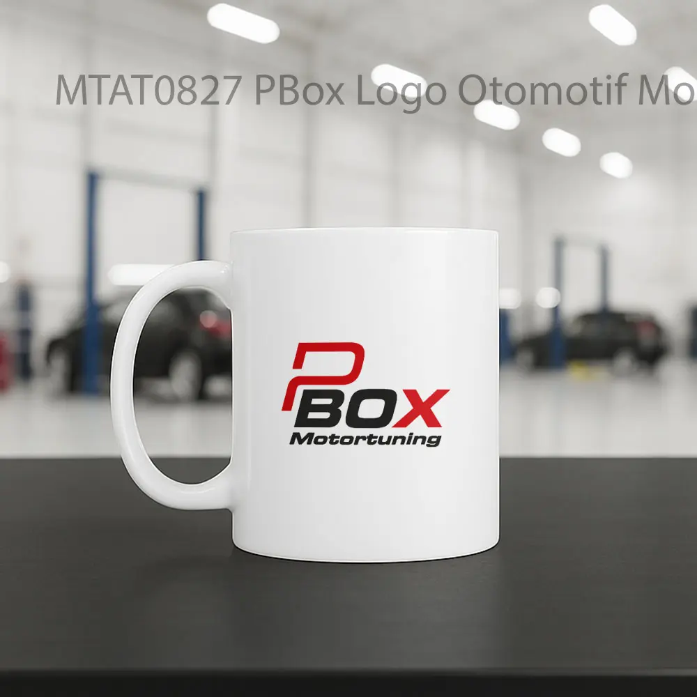 PBox Logo Otomotif Mug - Sudut 2