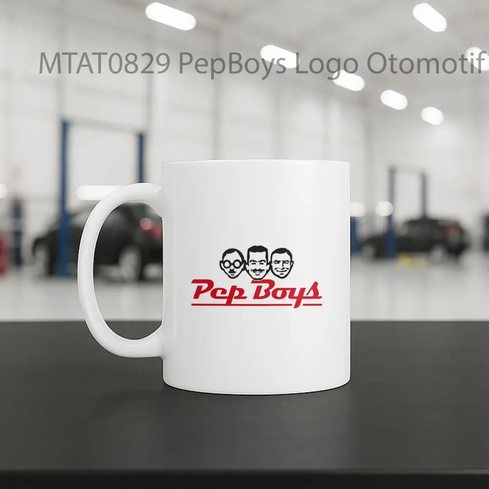 PepBoys Logo Otomotif Mug - Sudut 2