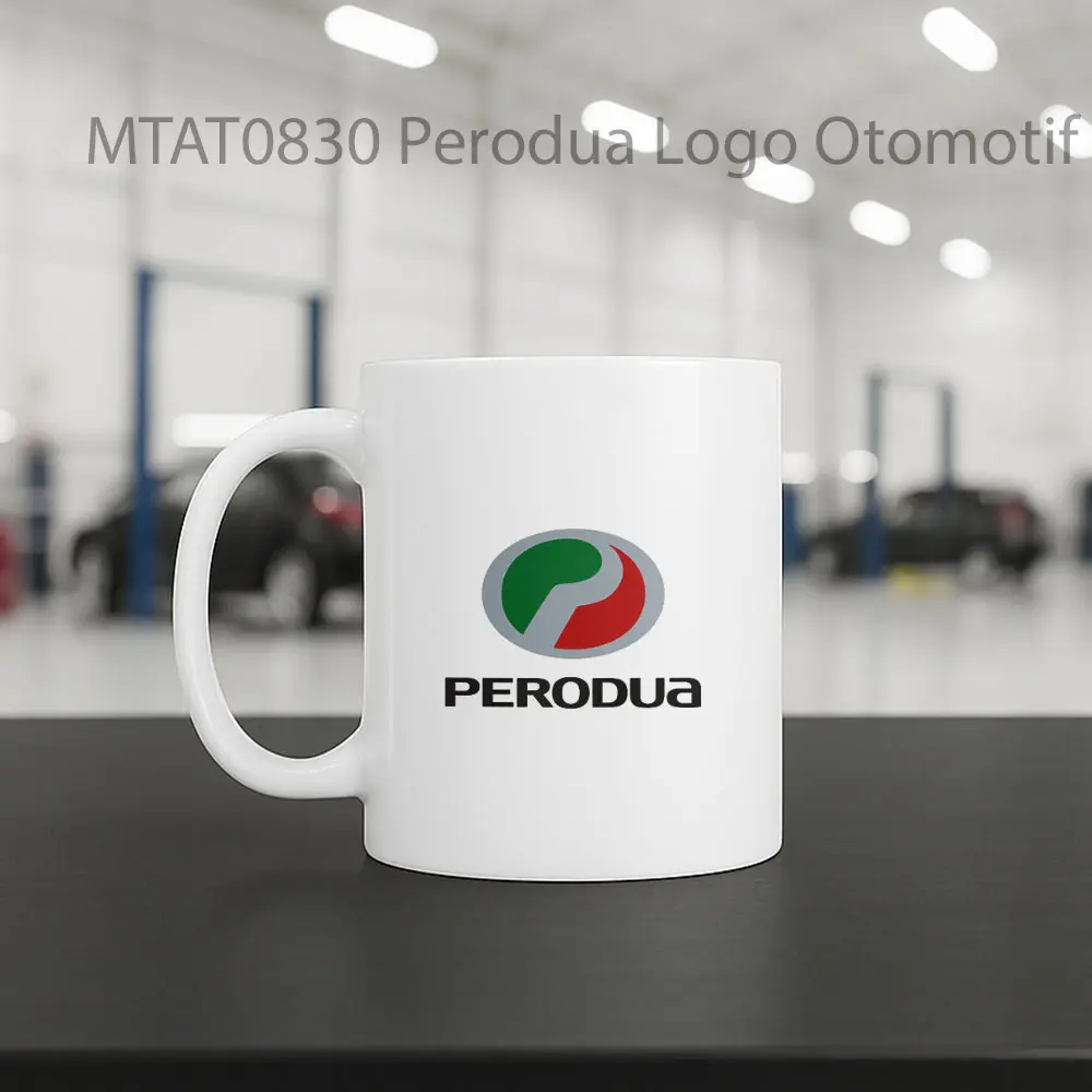 Perodua Logo Otomotif Mug - Sudut 2