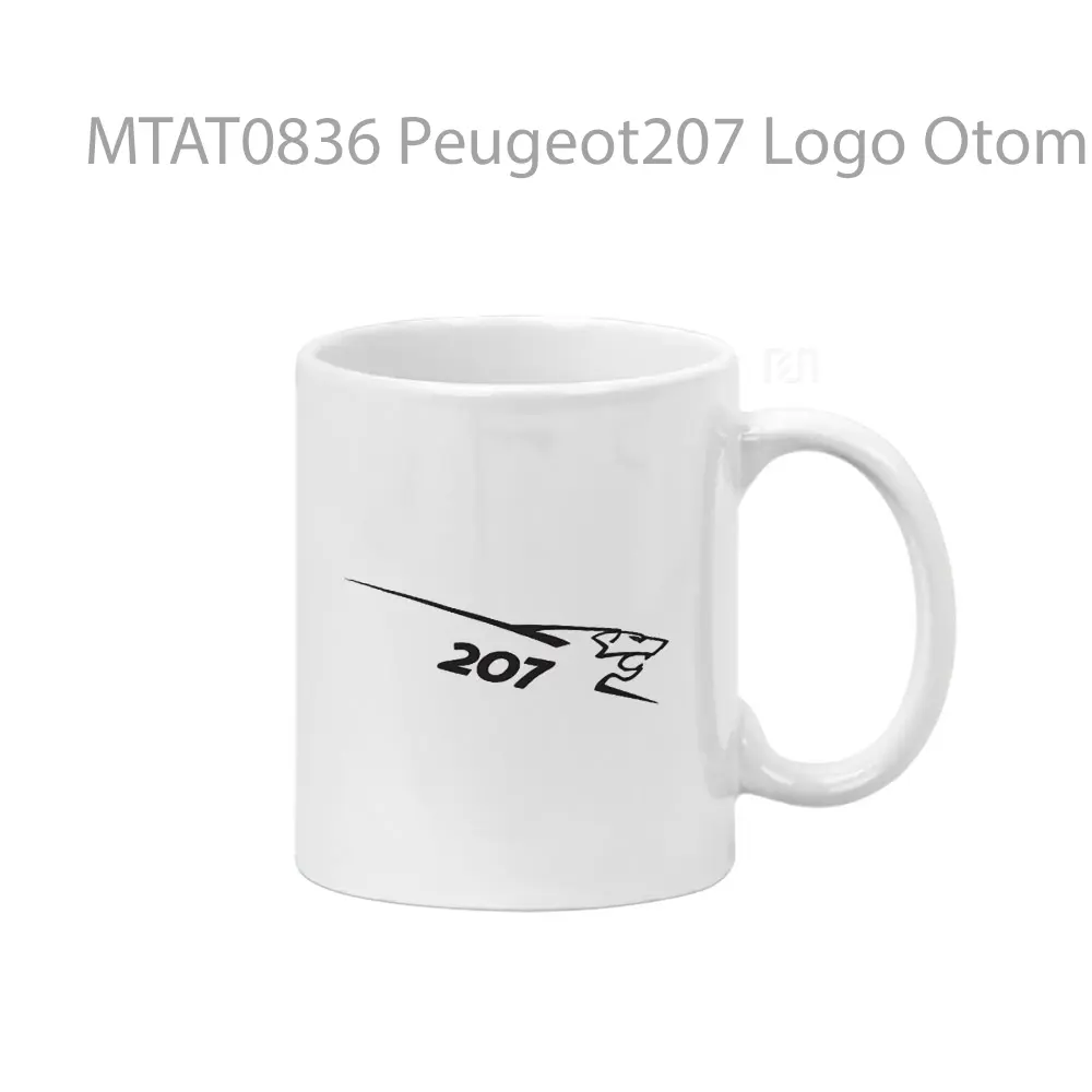 Peugeot207 Logo Otomotif Mug
