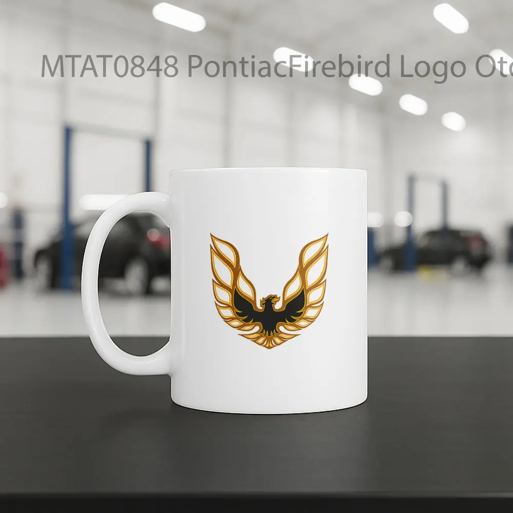 PontiacFirebird Logo Otomotif Mug - Sudut 2