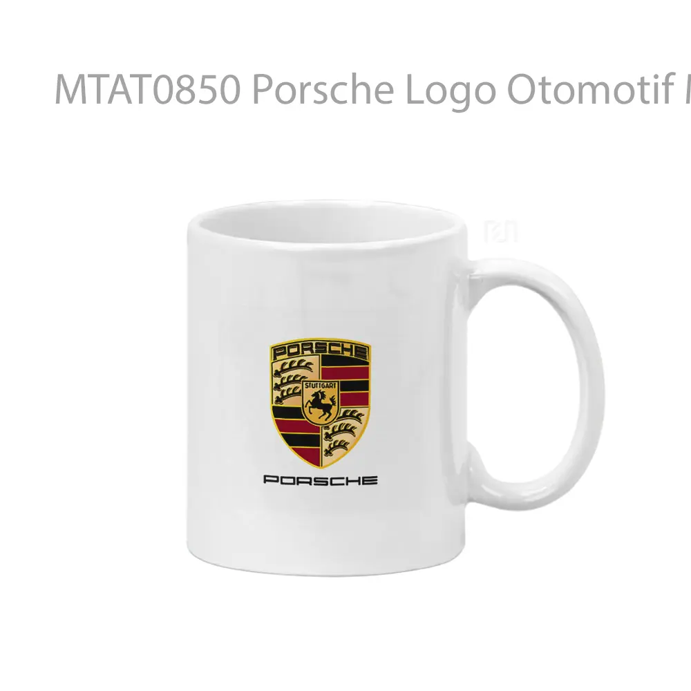 Porsche Logo Otomotif Mug
