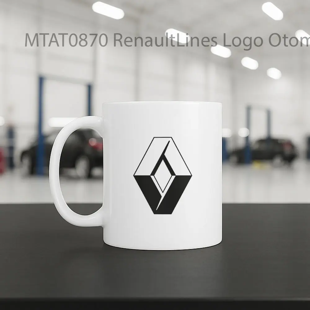 RenaultLines Logo Otomotif Mug - Sudut 2