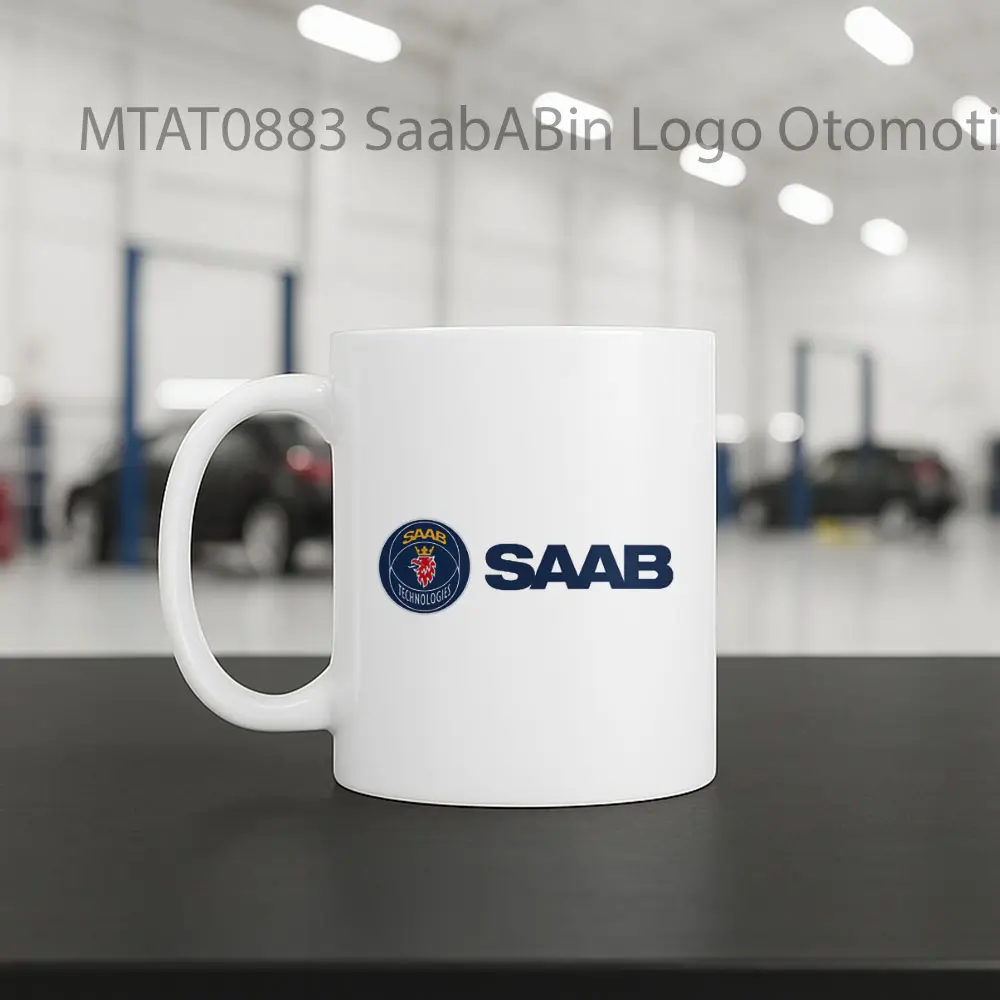 SaabABin Logo Otomotif Mug - Sudut 2