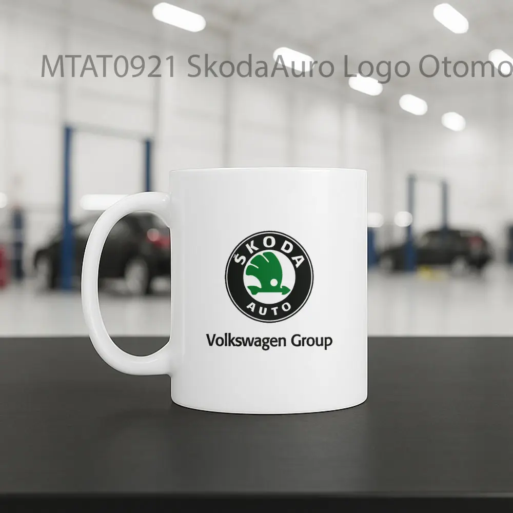 SkodaAuro Logo Otomotif Mug - Sudut 2