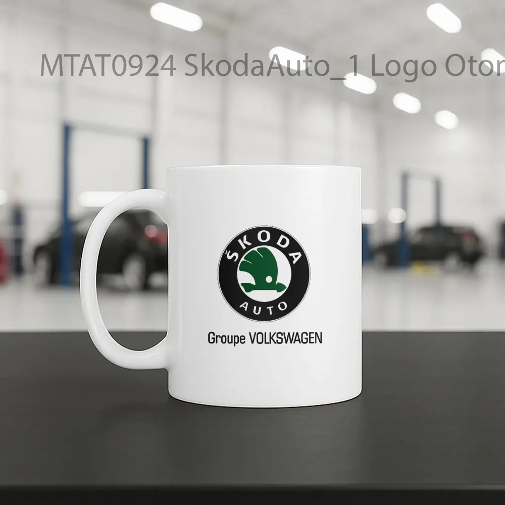 SkodaAuto_1 Logo Otomotif Mug - Sudut 2