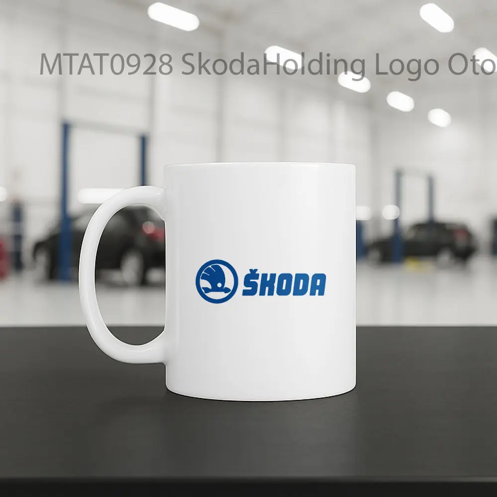 SkodaHolding Logo Otomotif Mug - Sudut 2