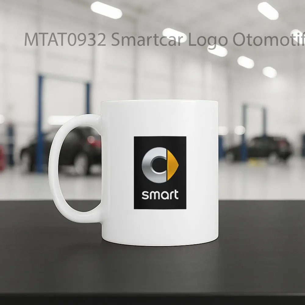 Smartcar Logo Otomotif Mug - Sudut 2