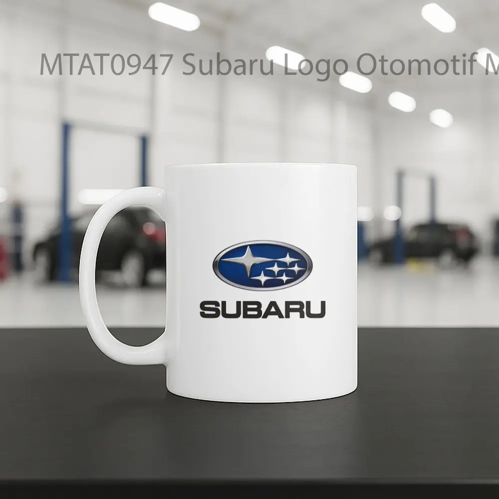 Subaru Logo Otomotif Mug - Sudut 2