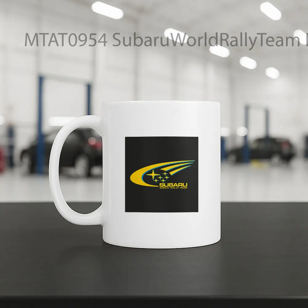 SubaruWorldRallyTeam Logo Otomotif Mug - Sudut 2