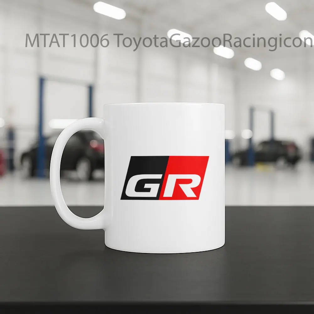 ToyotaGazooRacingiconAIs Logo Otomotif Mug - Sudut 2