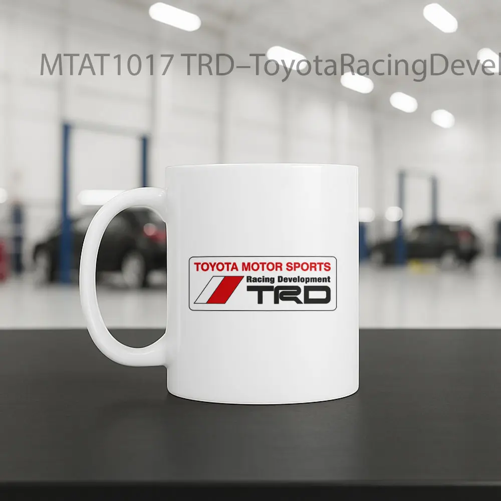 TRD–ToyotaRacingDevelopment Logo Otomotif Mug - Sudut 2