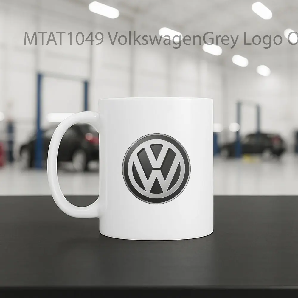 VolkswagenGrey Logo Otomotif Mug - Sudut 2