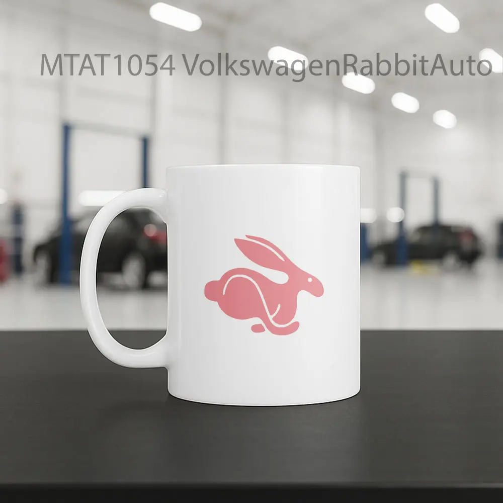 VolkswagenRabbitAuto Logo Otomotif Mug - Sudut 2