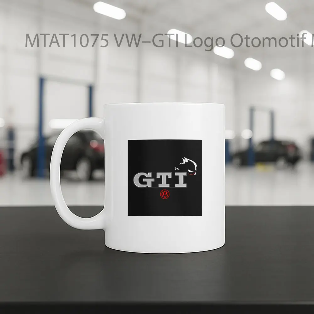 VW–GTI Logo Otomotif Mug - Sudut 2