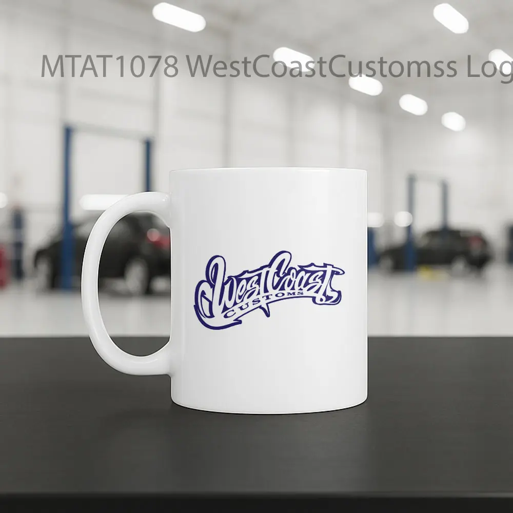 WestCoastCustomss Logo Otomotif Mug - Sudut 2