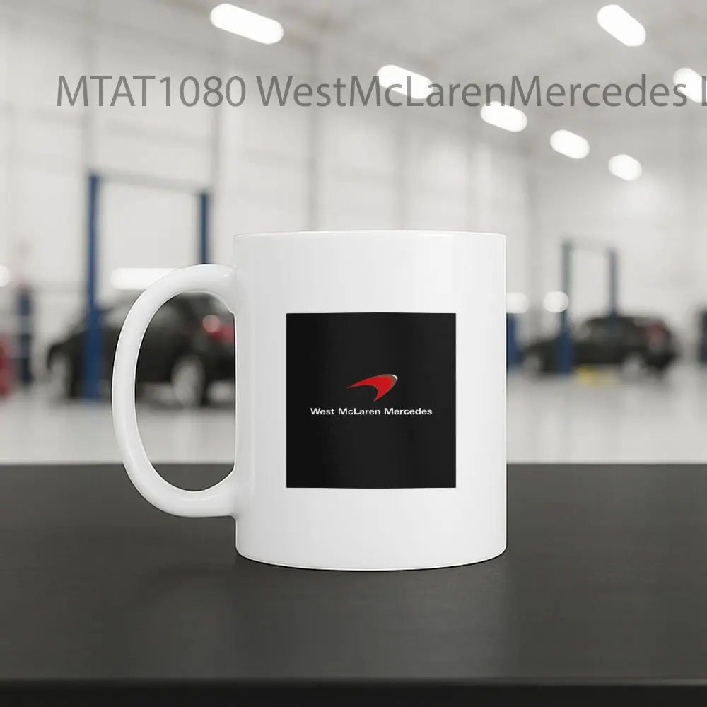 WestMcLarenMercedes Logo Otomotif Mug - Sudut 2