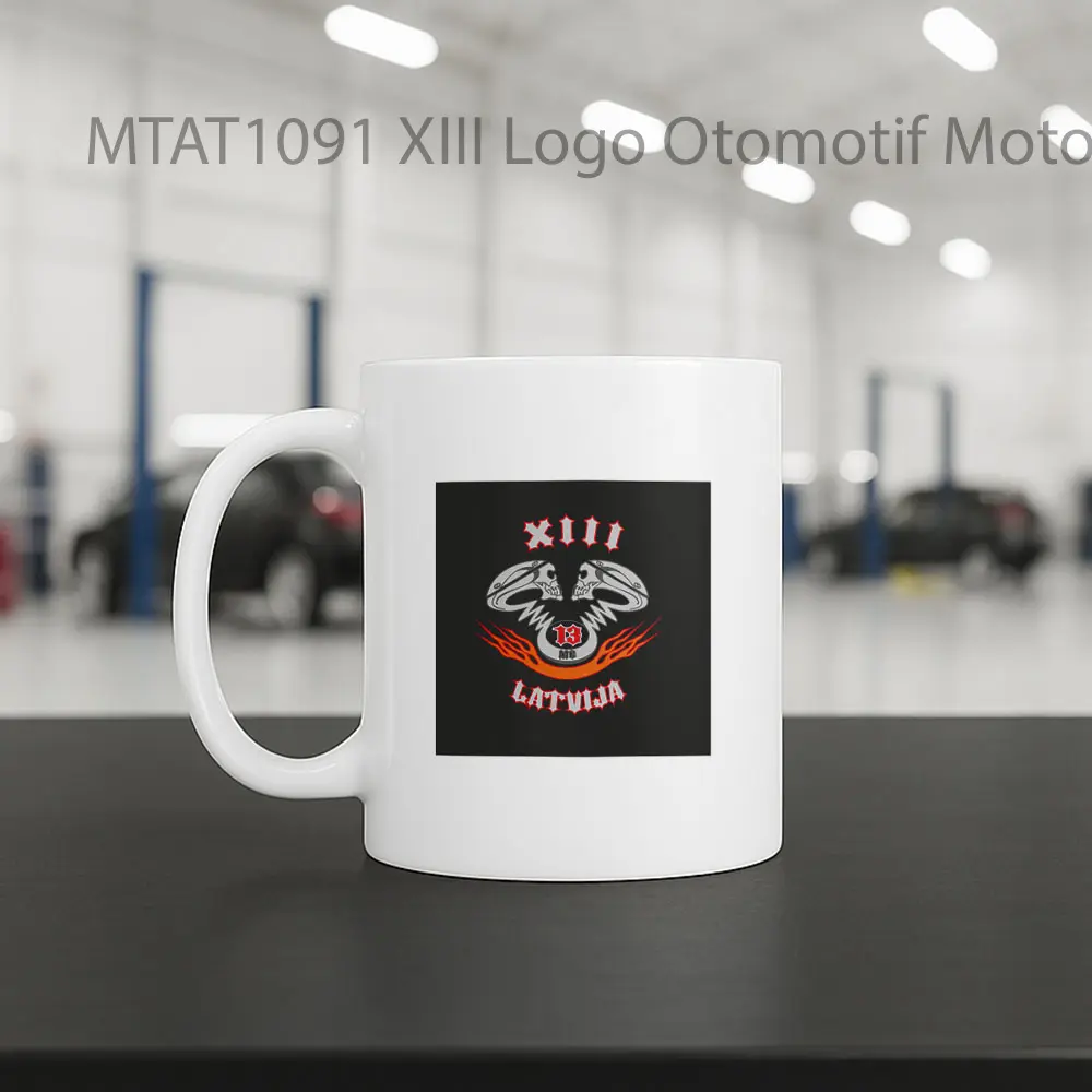 XIII Logo Otomotif Mug - Sudut 2