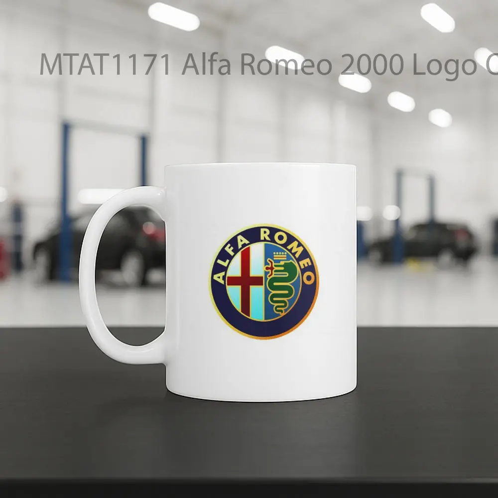 Alfa Romeo 2000 Logo Otomotif Mug - Sudut 2