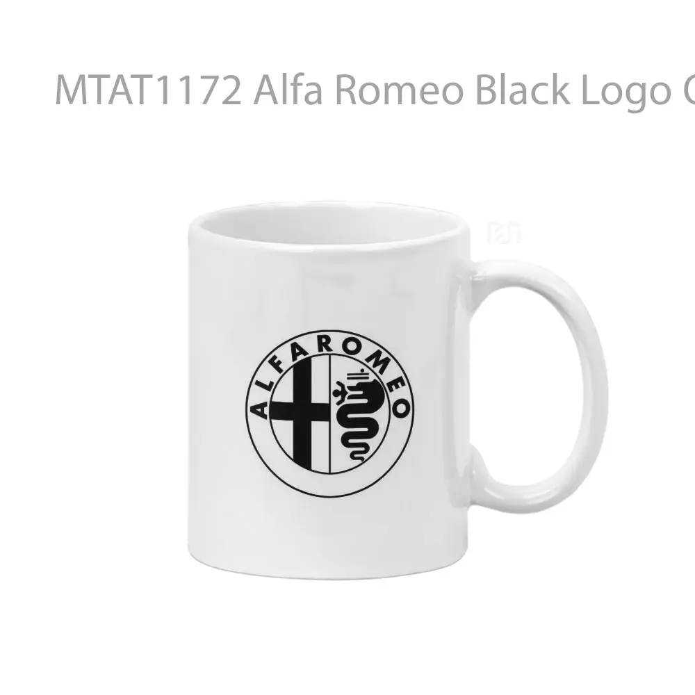 Alfa Romeo Black Logo Otomotif Mug