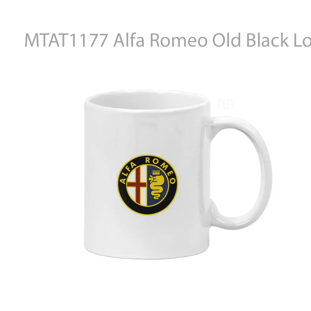 Alfa Romeo Old Black Logo Otomotif Mug