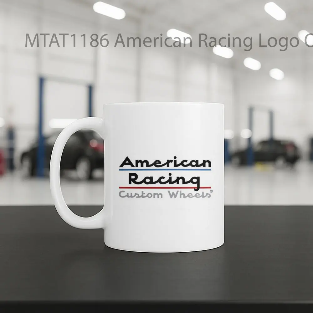 American Racing Logo Otomotif Mug - Sudut 2
