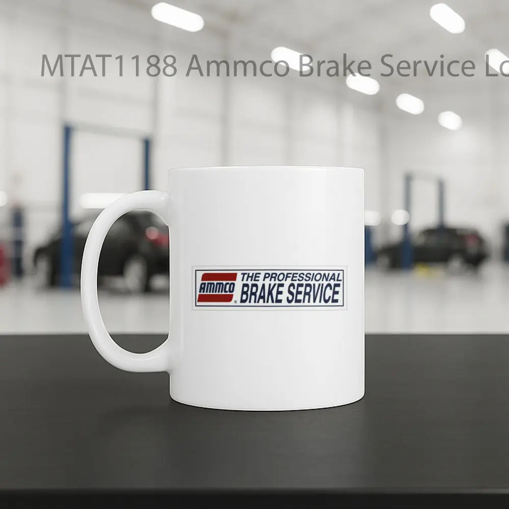 Ammco Brake Service Logo Otomotif Mug - Sudut 2