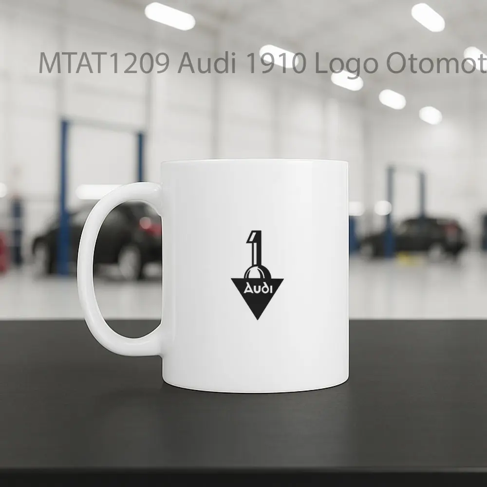 Audi 1910 Logo Otomotif Mug - Sudut 2