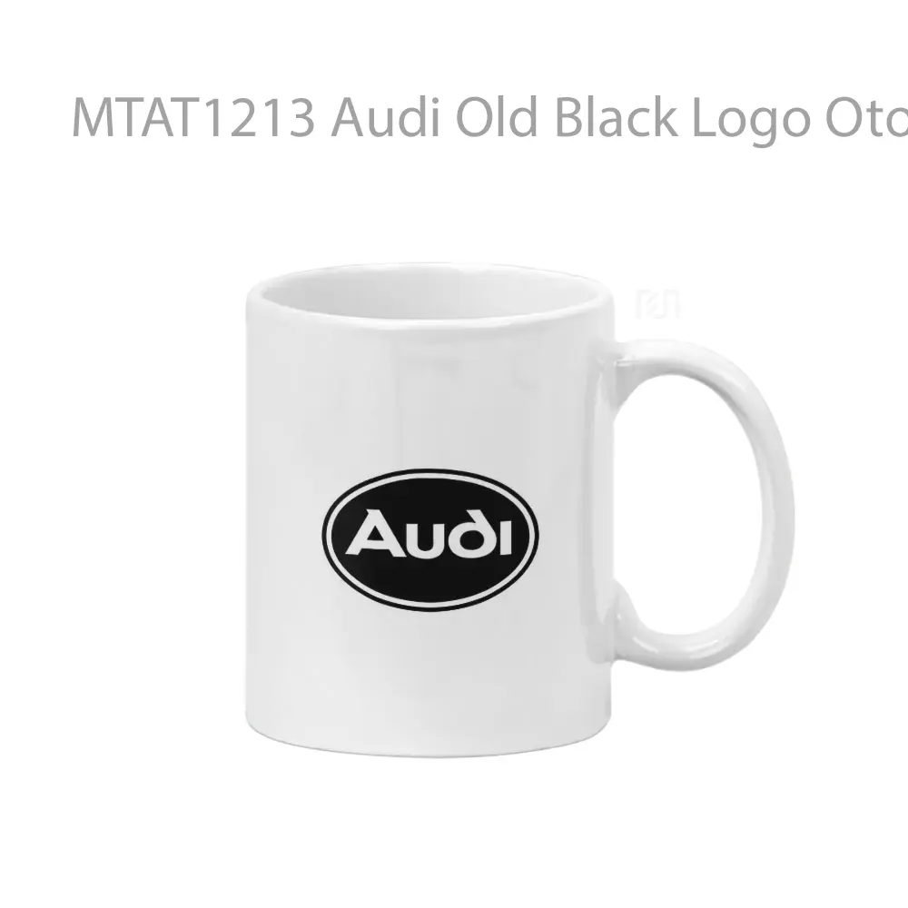Audi Old Black Logo Otomotif Mug