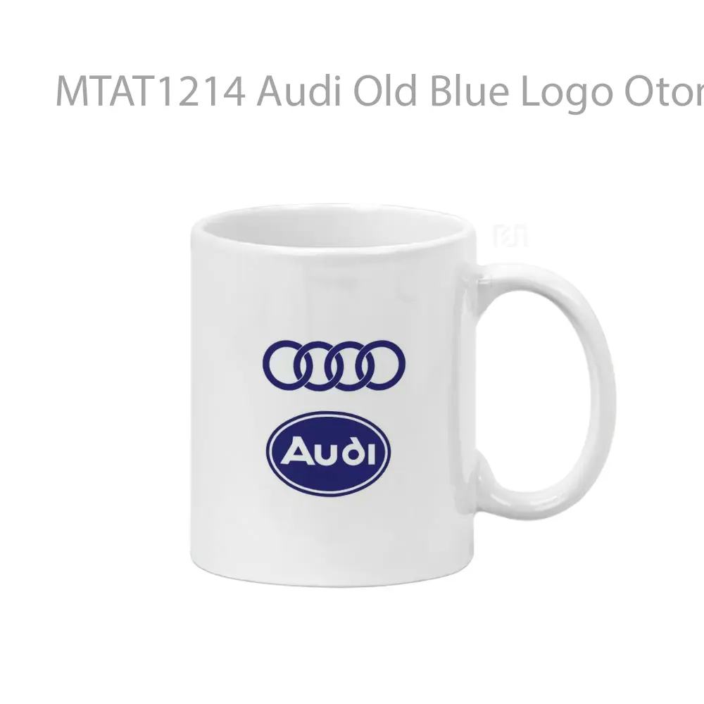 Audi Old Blue Logo Otomotif Mug