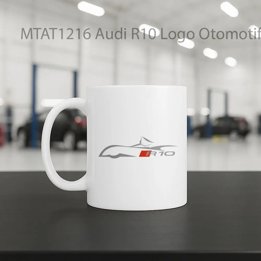 Audi R10 Logo Otomotif Mug - Sudut 2
