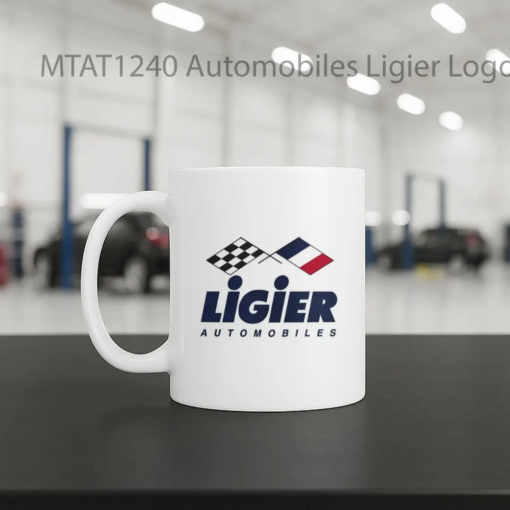 Automobiles Ligier Logo Otomotif Mug - Sudut 2