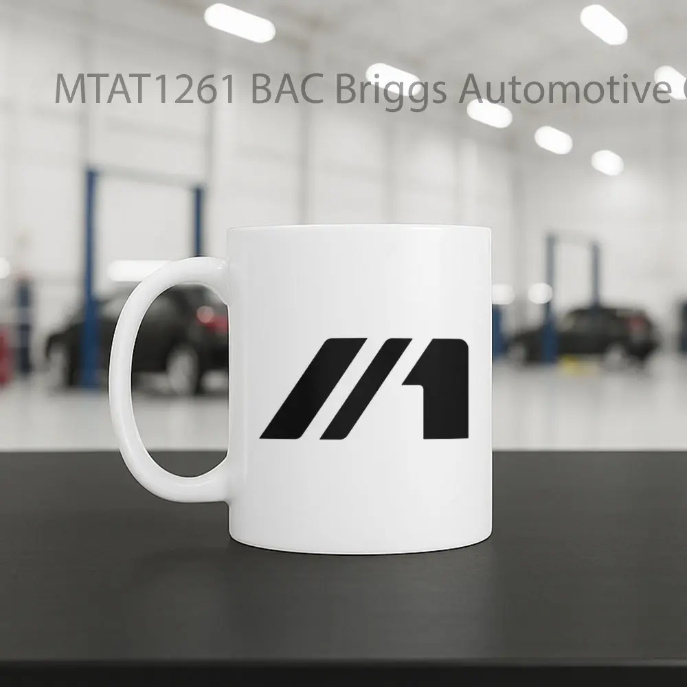 BAC Briggs Automotive Company Logo Otomotif Mug - Sudut 2