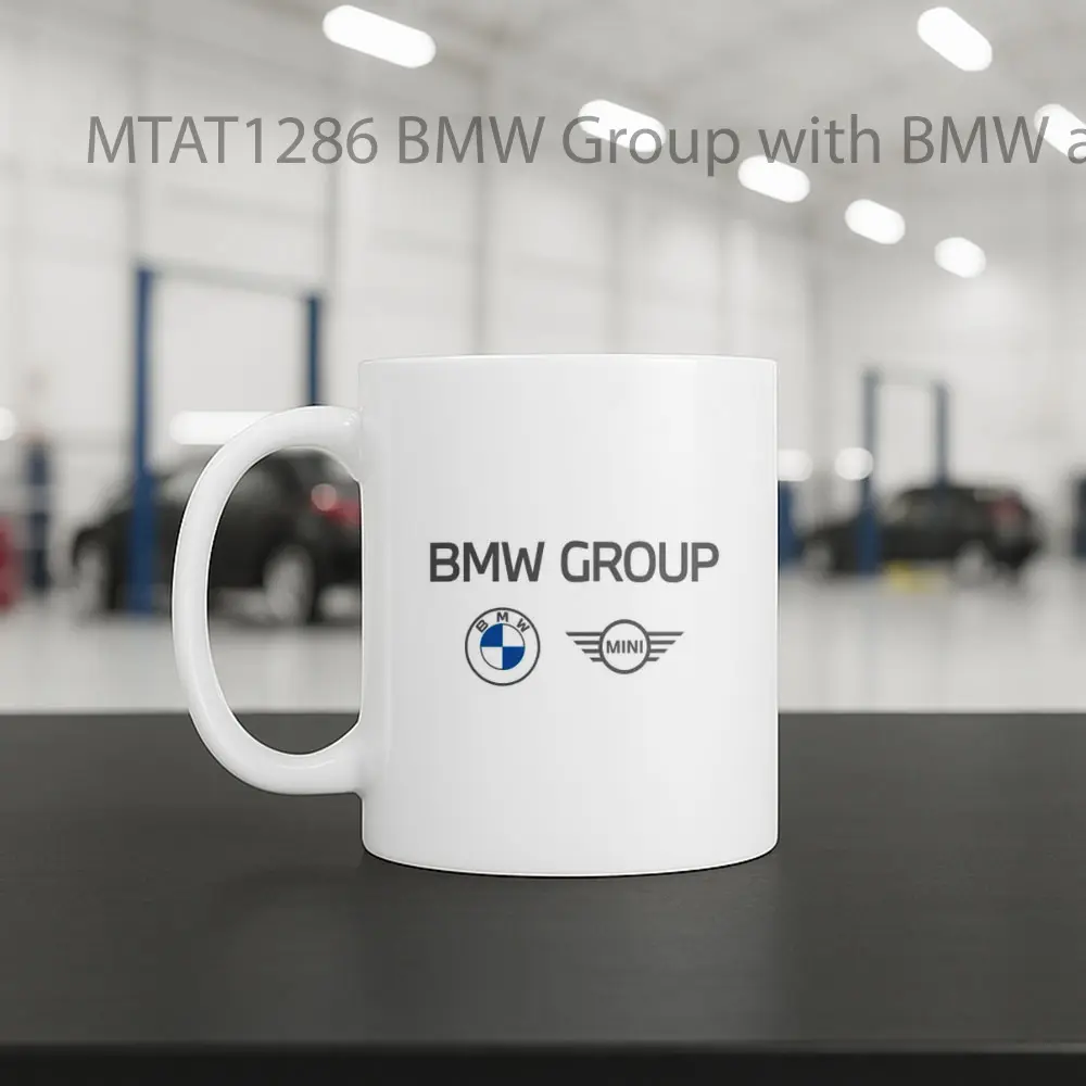 BMW Group with BMW and Mini Logo Otomotif Mug - Sudut 2