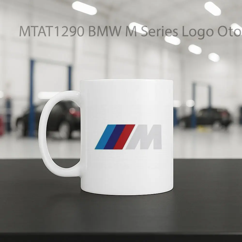 BMW M Series Logo Otomotif Mug - Sudut 2