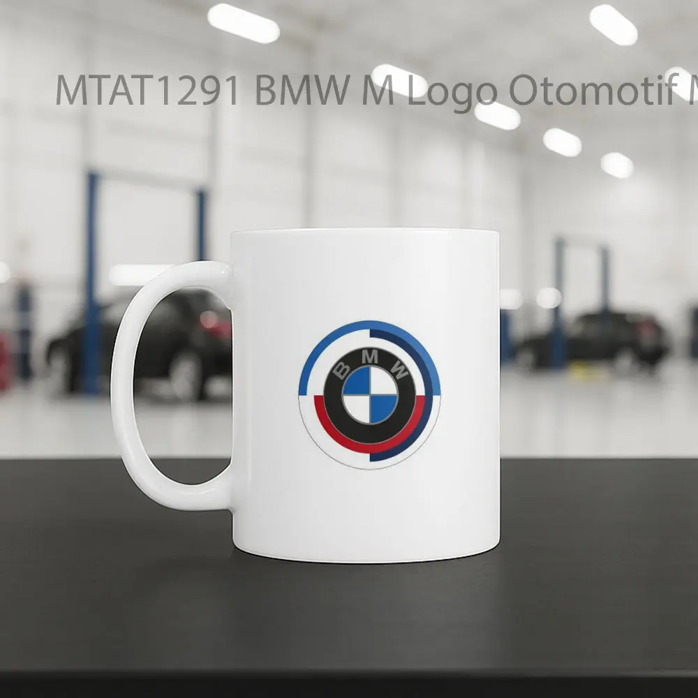 BMW M Logo Otomotif Mug - Sudut 2
