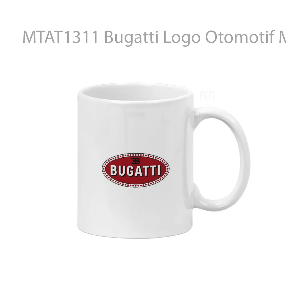 Bugatti Logo Otomotif Mug