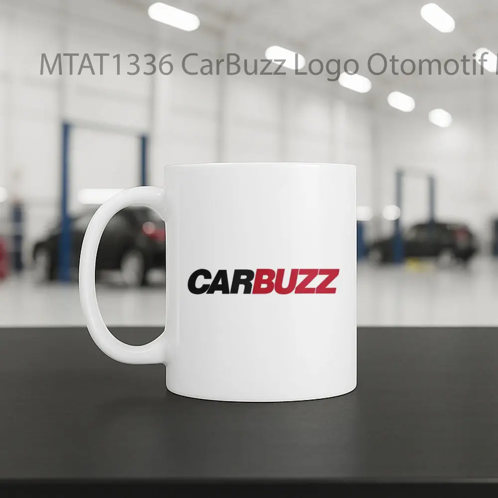 CarBuzz Logo Otomotif Mug - Sudut 2