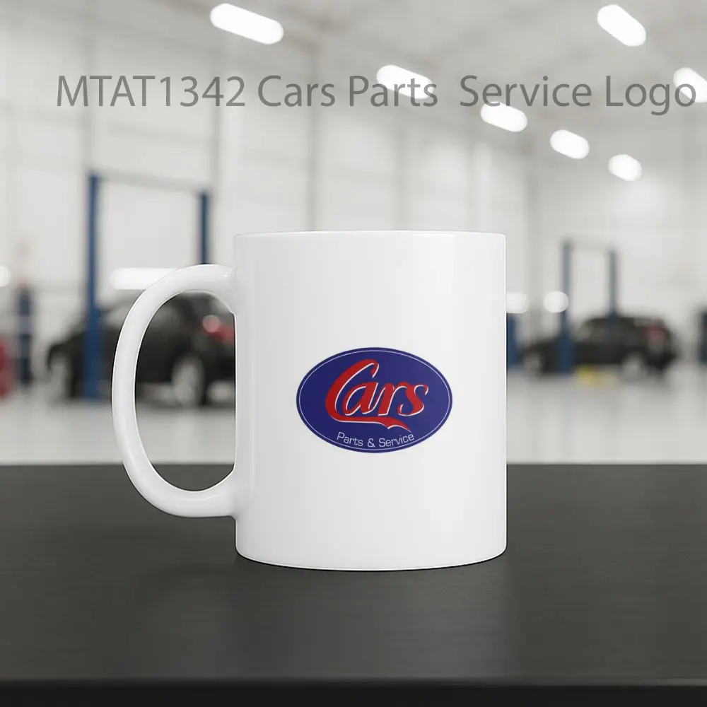 Cars Parts  Service Logo Otomotif Mug - Sudut 2