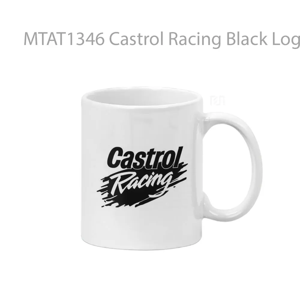 Castrol Racing Black Logo Otomotif Mug