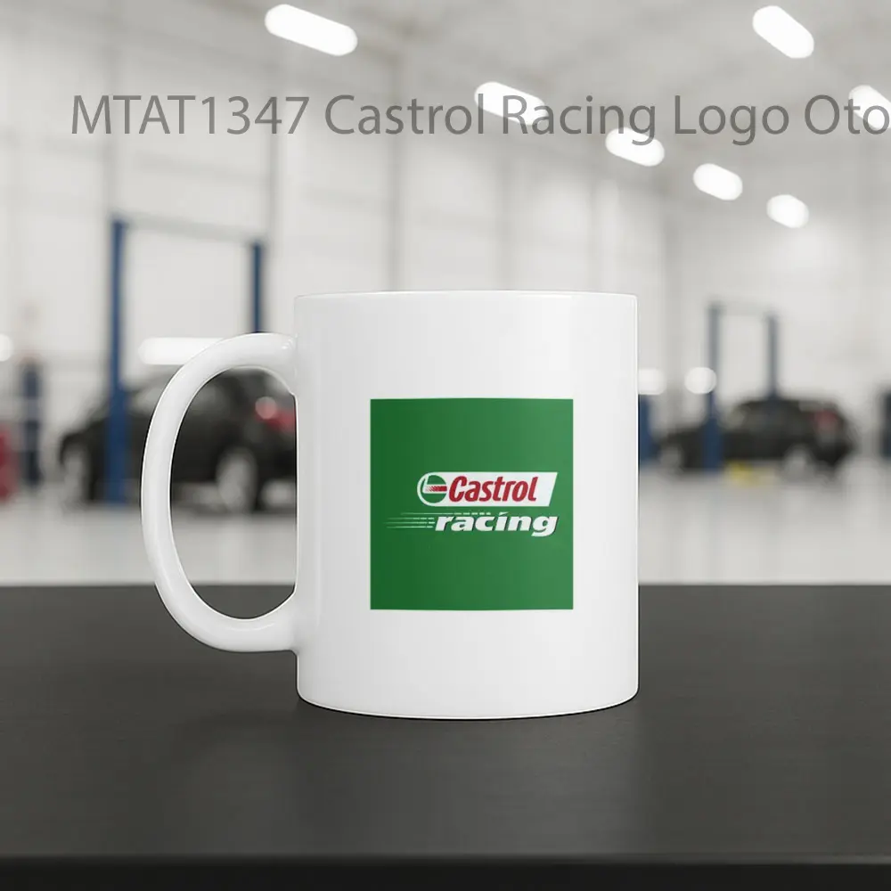 Castrol Racing Logo Otomotif Mug - Sudut 2