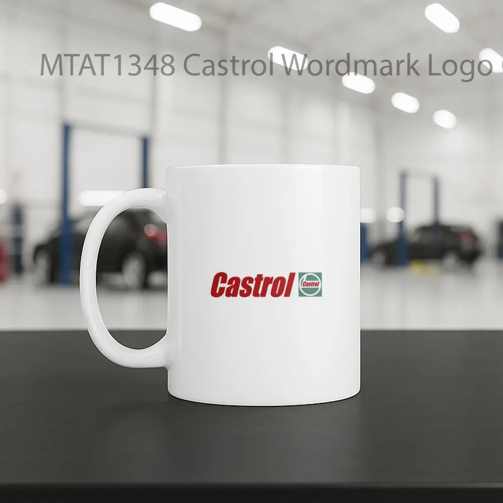 Castrol Wordmark Logo Otomotif Mug - Sudut 2