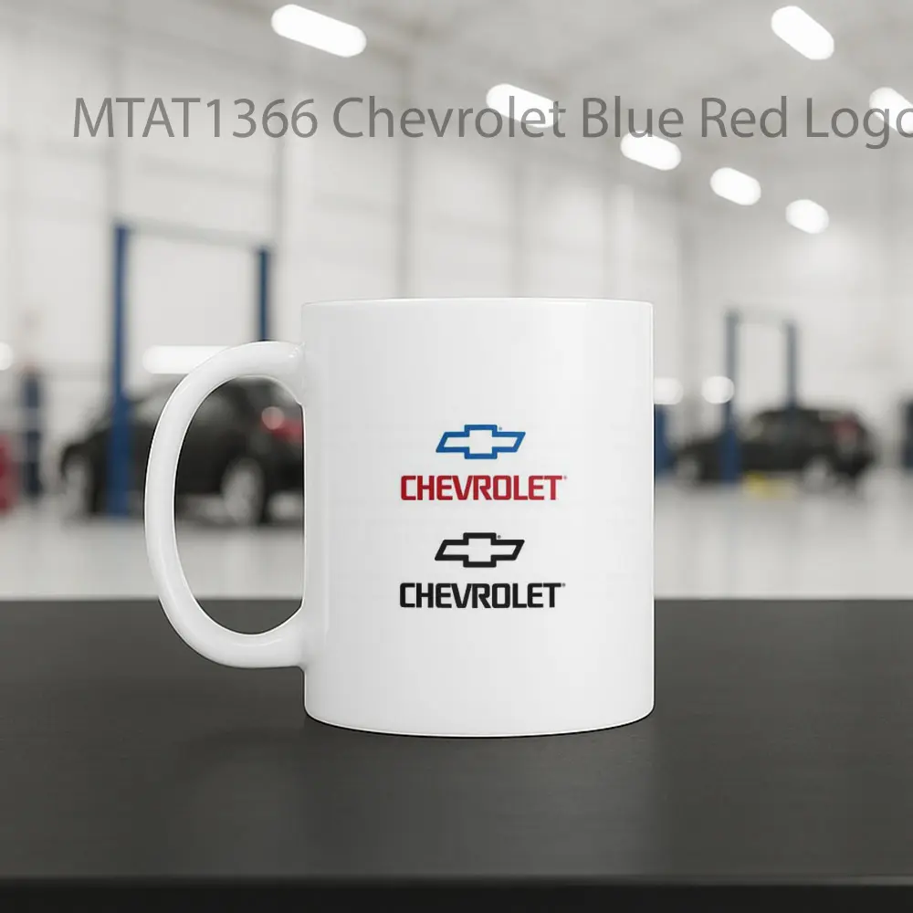 Chevrolet Blue Red Logo Otomotif Mug - Sudut 2