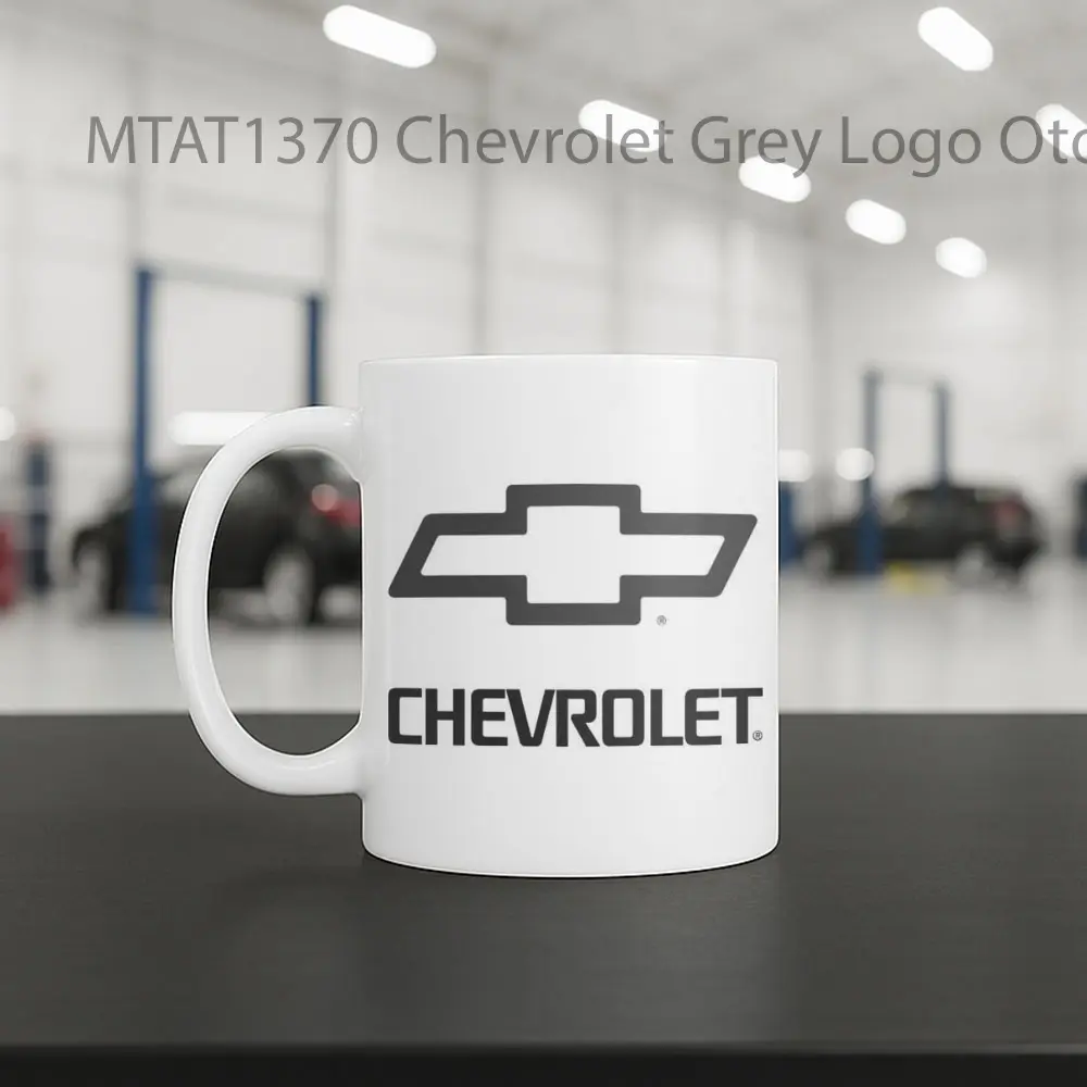 Chevrolet Grey Logo Otomotif Mug - Sudut 2