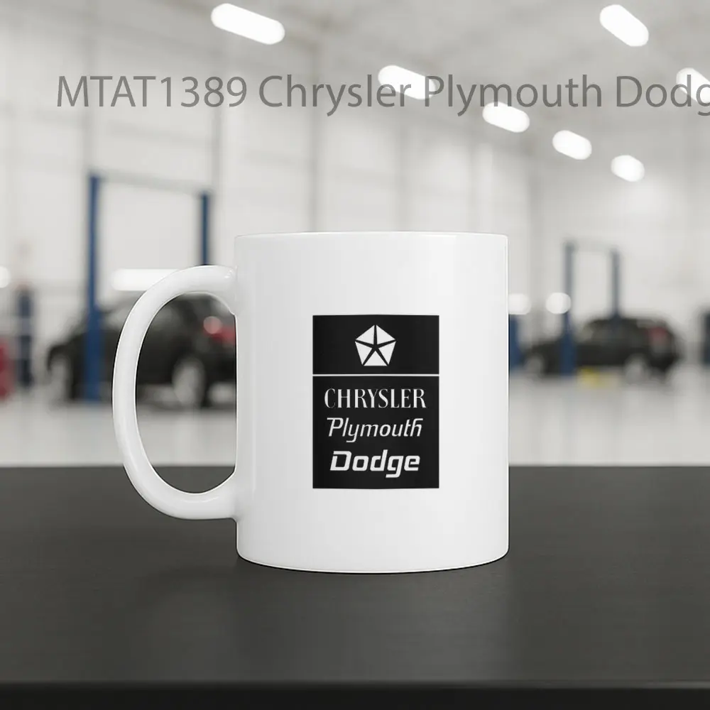 Chrysler Plymouth Dodge Logo Otomotif Mug - Sudut 2