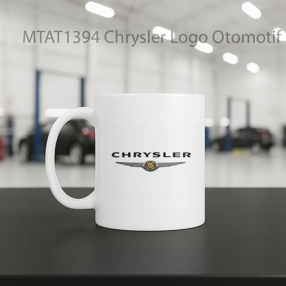 Chrysler Logo Otomotif Mug - Sudut 2