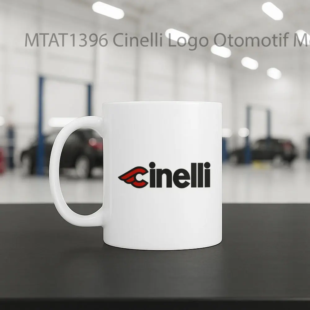 Cinelli Logo Otomotif Mug - Sudut 2