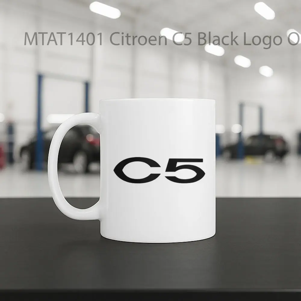 Citroen C5 Black Logo Otomotif Mug - Sudut 2
