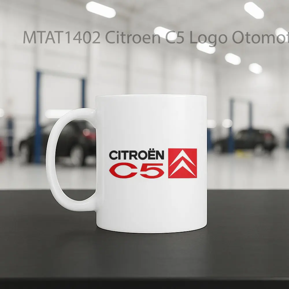Citroen C5 Logo Otomotif Mug - Sudut 2